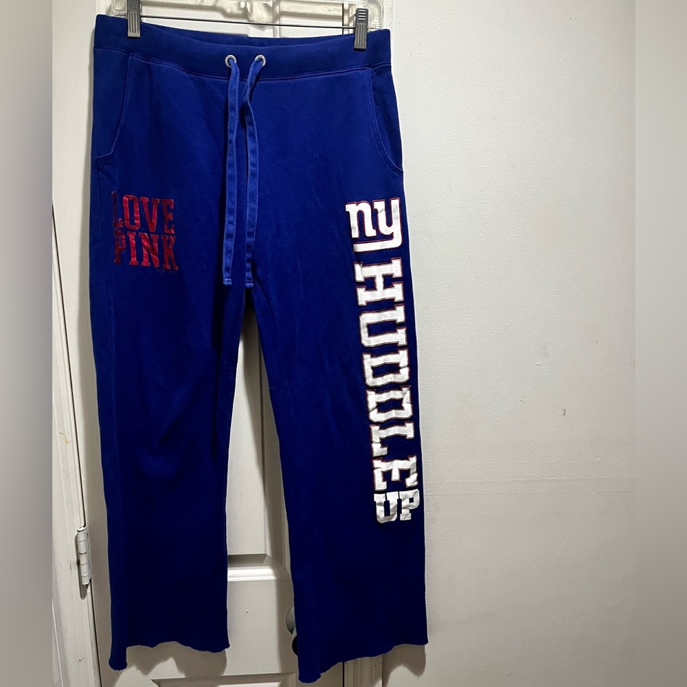 PINK VS Love Pink NY Giants Huddle Up boyfriend sweatpants - Picture 14 of 15